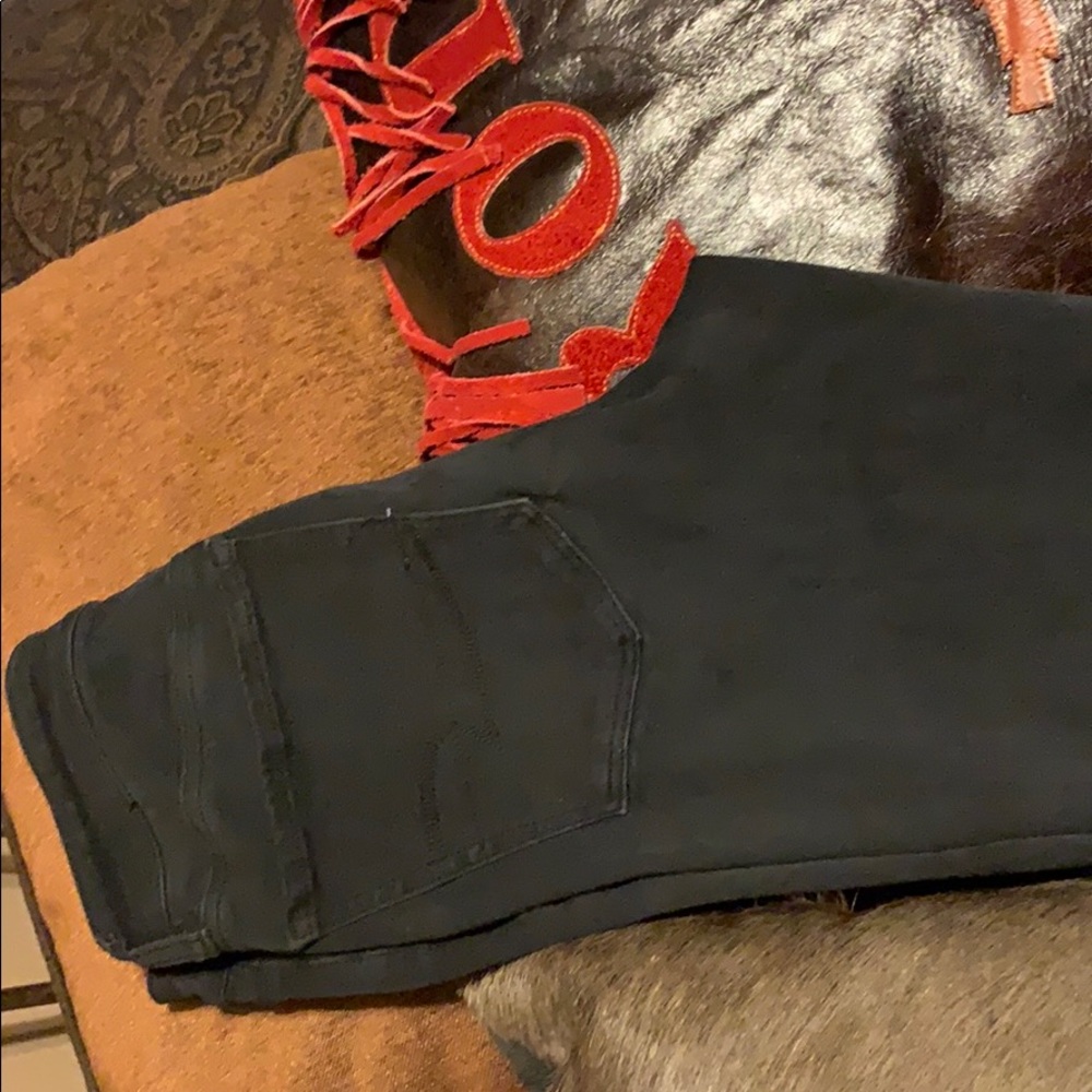 American eagle black high rise jegging